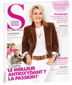 Couverture du n°8 de S, Le Magazine de Sophie Davant