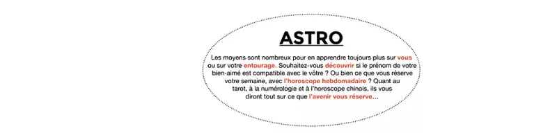 Site Version Femina - Visuel rubrique Astro