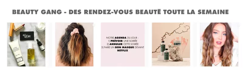 Actualité - RDV sociaux - Instagram - Beauty Gang