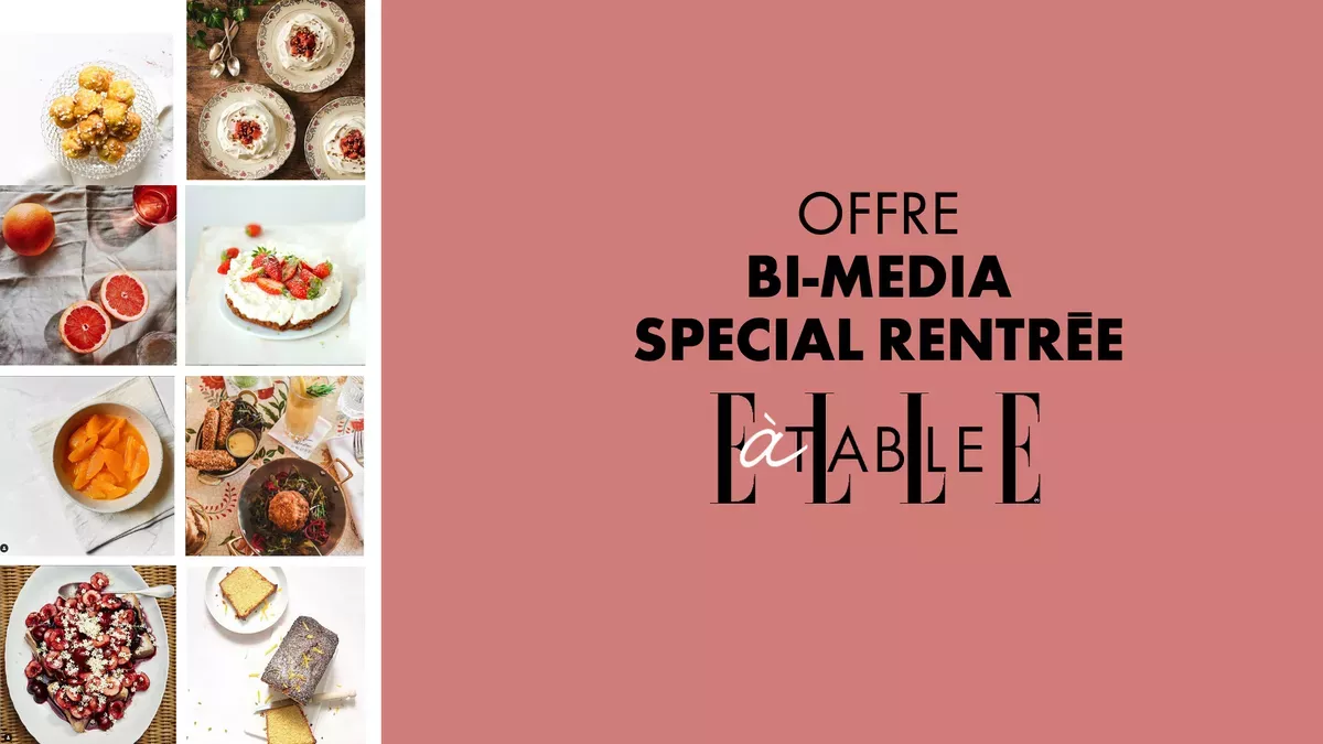 Offre bi-media spécial rentrée ELLE à Table